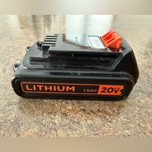 Black & Decker Lithium 20V battery rechargeable